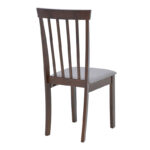 Καρέκλα Houston pakoworld rubberwood σε καρυδί απόχρωση 40x49x94εκ
