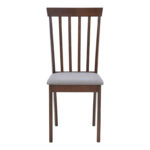 Καρέκλα Houston pakoworld rubberwood σε καρυδί απόχρωση 40x49x94εκ - Image 3