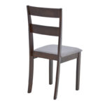 Καρέκλα Dallan pakoworld rubberwood σε καρυδί απόχρωση 40x47.5x89εκ