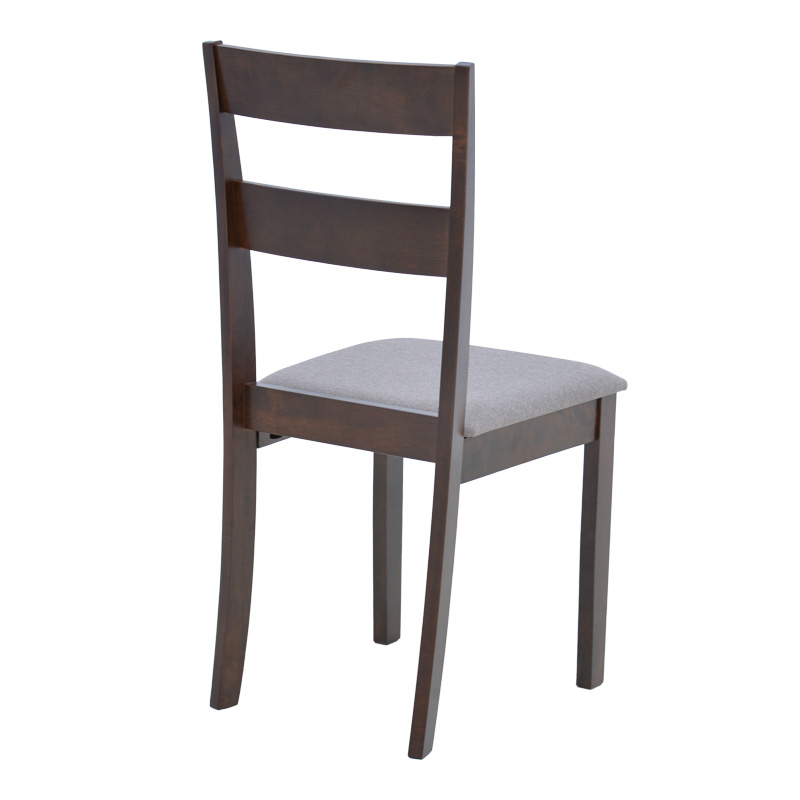 091-000012-1 Καρέκλα Dallan pakoworld rubberwood σε καρυδί απόχρωση 40x47.5x89εκ - Image 1
