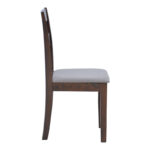 Καρέκλα Dallan pakoworld rubberwood σε καρυδί απόχρωση 40x47.5x89εκ - Image 2