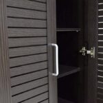 Παπουτσοθήκη-ντουλάπα SANTE pakoworld 21 ζεύγων χρώμα wenge 60x37x183εκ - Image 3