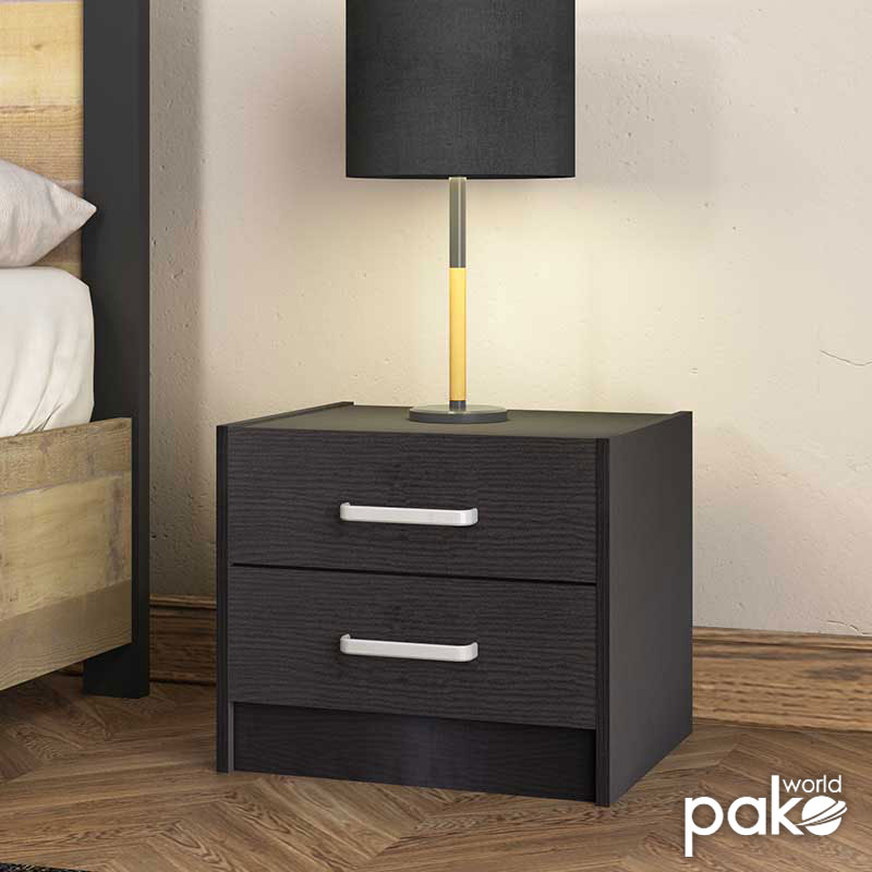 123-000051-1 Κομοδίνο OLYMPUS pakoworld χρώμα wenge 47,5x40,5x40,5εκ. - Image 1