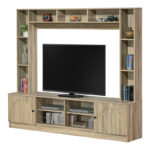 Σύνθετο σαλονιού Ambera pakoworld σε sonoma απόχρωση 200x40x171.5εκ - Image 2
