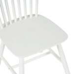Καρέκλα Melia pakoworld rubberwood σε λευκή απόχρωση 45x51x87εκ - Image 5