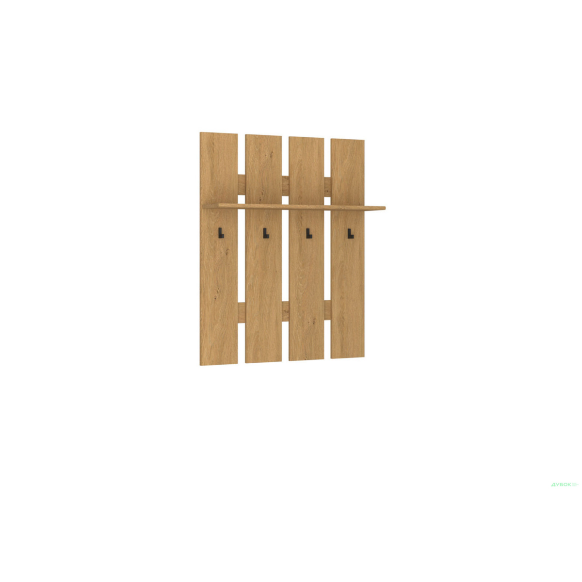 13698 Κρεμάστρα Pavi Βελανιδιά 80x23x100cm - Image 1