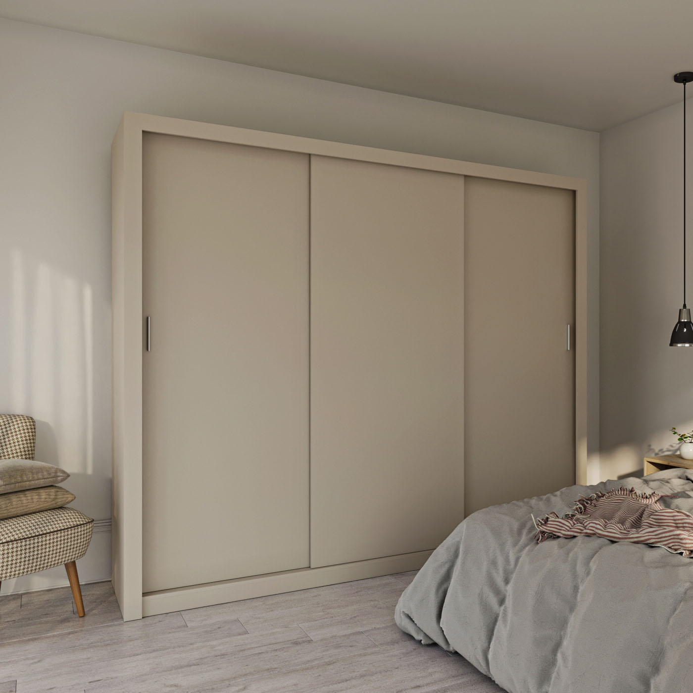 14659 Ντουλάπα Grandio Cashmere 250x60x215cm - Image 1