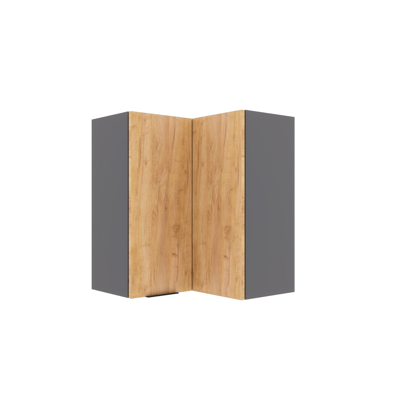 14919 Craft Πάνω Ντουλάπι Γωνιακό Χρυσό Δρυς 60-60x32x72cm - Image 1