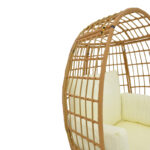 Πολυθρόνα Frox pakoworld wicker rattan φυσικό-μεταλλικό φυσικό-μαύρο πόδι-μπεζ μαξιλάρι 96x76x145εκ - Image 5