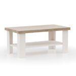 VERNE ΤΡΑΠΕΖΙ ΣΑΛΟΝΙΟΥ 110x60x46.4cm Λευκό-Φυσικός Δρυς - Image 3