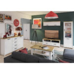 VERNE ΤΡΑΠΕΖΙ ΣΑΛΟΝΙΟΥ 110x60x46.4cm Λευκό-Φυσικός Δρυς - Image 2
