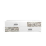 Pump Έπιπλο TV 150x40x43 Λευκό με Μοντέρνα Διακόσμηση - Image 2