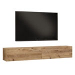 Έπιπλο τηλεόρασης επιτοίχιο Dello pakoworld sonoma 180x31.6x29.6εκ - Image 2