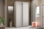 Ντουλάπα Diamont Λευκό 140x60x220cm - Image 3