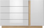 Μπουφές Arco 4s Λευκό+Λευκό High Gloss+Grandson 138,2x90,5x40cm - Image 2