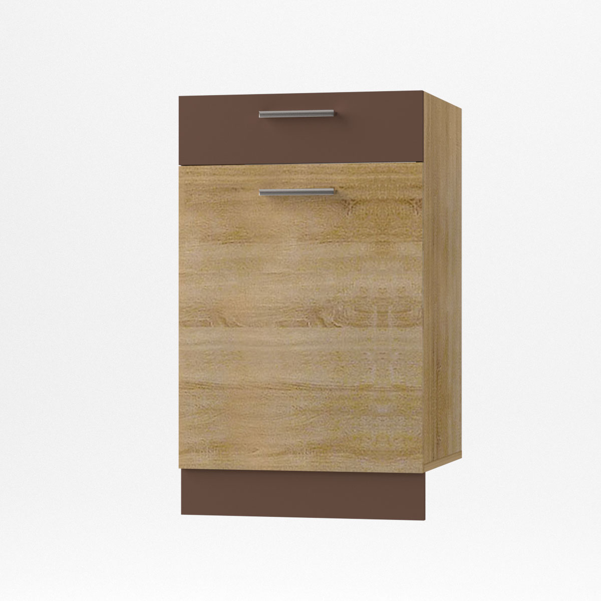 2167 Alina Κάτω ντουλάπι με Συρτάρι 50x44,5x85εκ Σονόμα-Μόκκα - Image 1