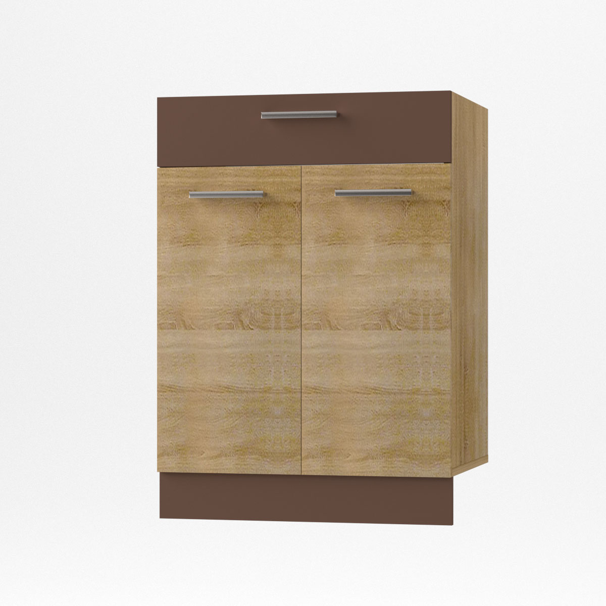 2168 Alina Κάτω ντουλάπι με Συρτάρι 60x44,5x85εκ Σονόμα-Μόκκα - Image 1