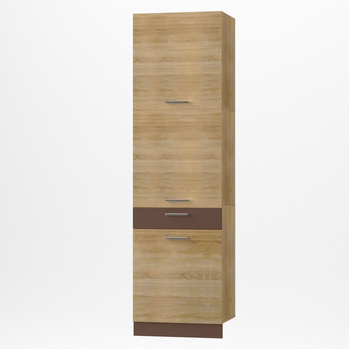 2171 Alina Μεγάλο ντουλάπι 60x55,6x213,3εκ Σονόμα-Μόκκα - Image 1