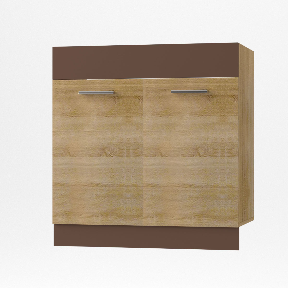 2173 Alina Κάτω ντουλάπι Νεροχύτη 80x44,5x85cm Σονόμα-Μόκκα - Image 1