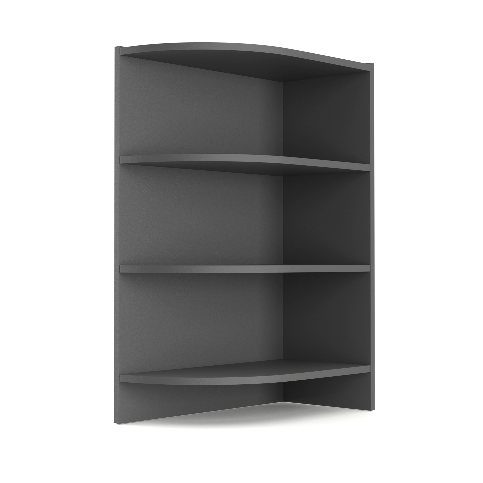 2212 Charlotte Γωνιακό κάτω ντουλάπι με ράφια 56.5x28.5x82cm Γραφίτη - Image 1