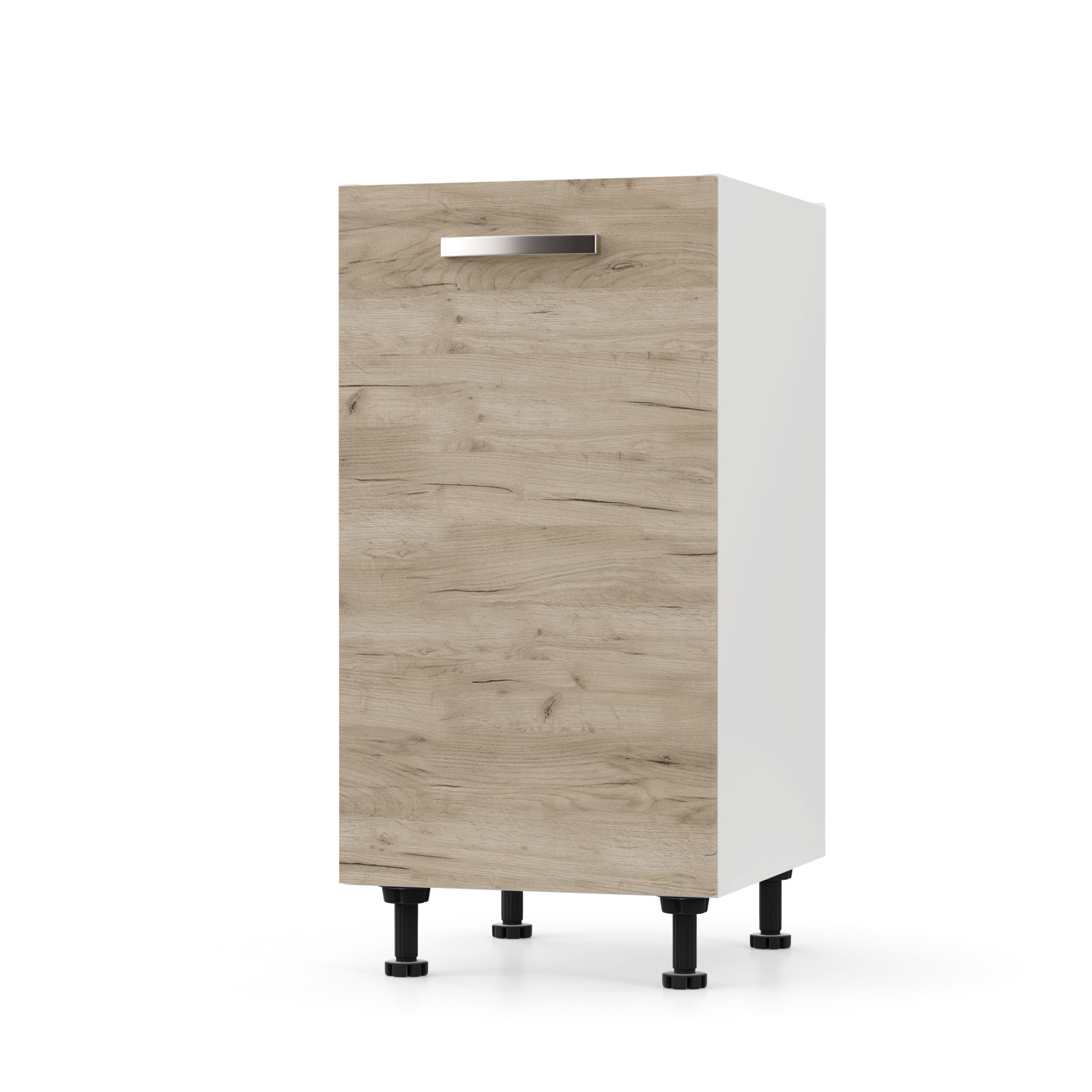 2220 CHARLOTΤE Κάτω Ντουλάπι 40x46.5x82εκ με μεταλλικά χερούλια ΔΡΥΣ - Image 1