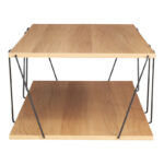 Τραπέζι σαλονιού Tars pakoworld sonoma-μαύρο 120x50x30εκ - Image 3