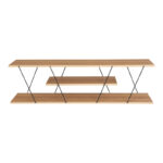Έπιπλο τηλεόρασης Tars pakoworld sonoma-μαύρο 120x30x33εκ - Image 3