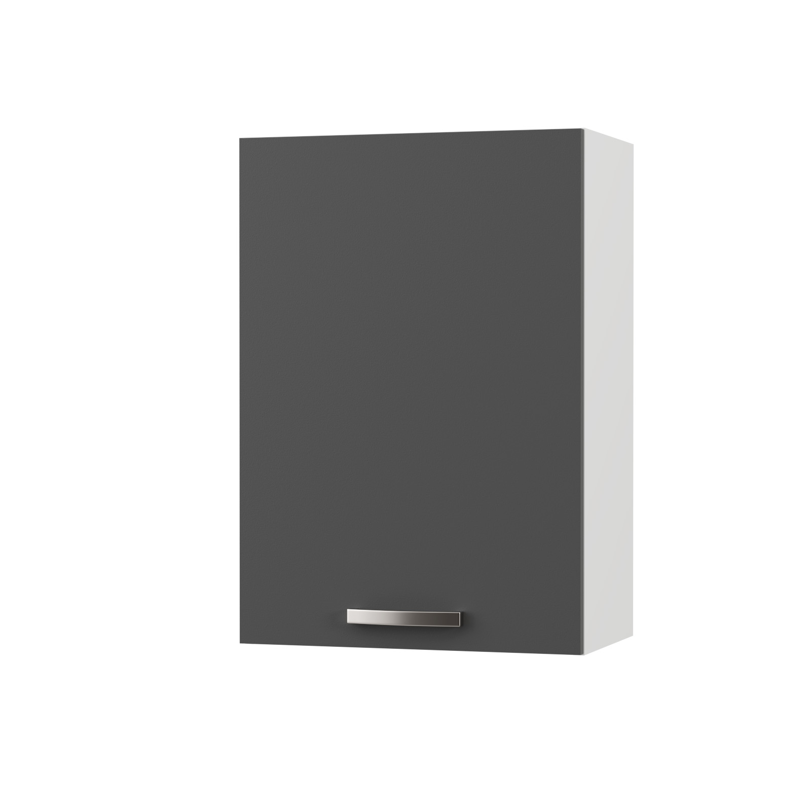 2271 CHARLOTΤE Πάνω Ντουλάπι 50x30.5x71.8εκ με μεταλλικά χερούλια Γραφίτης - Image 1