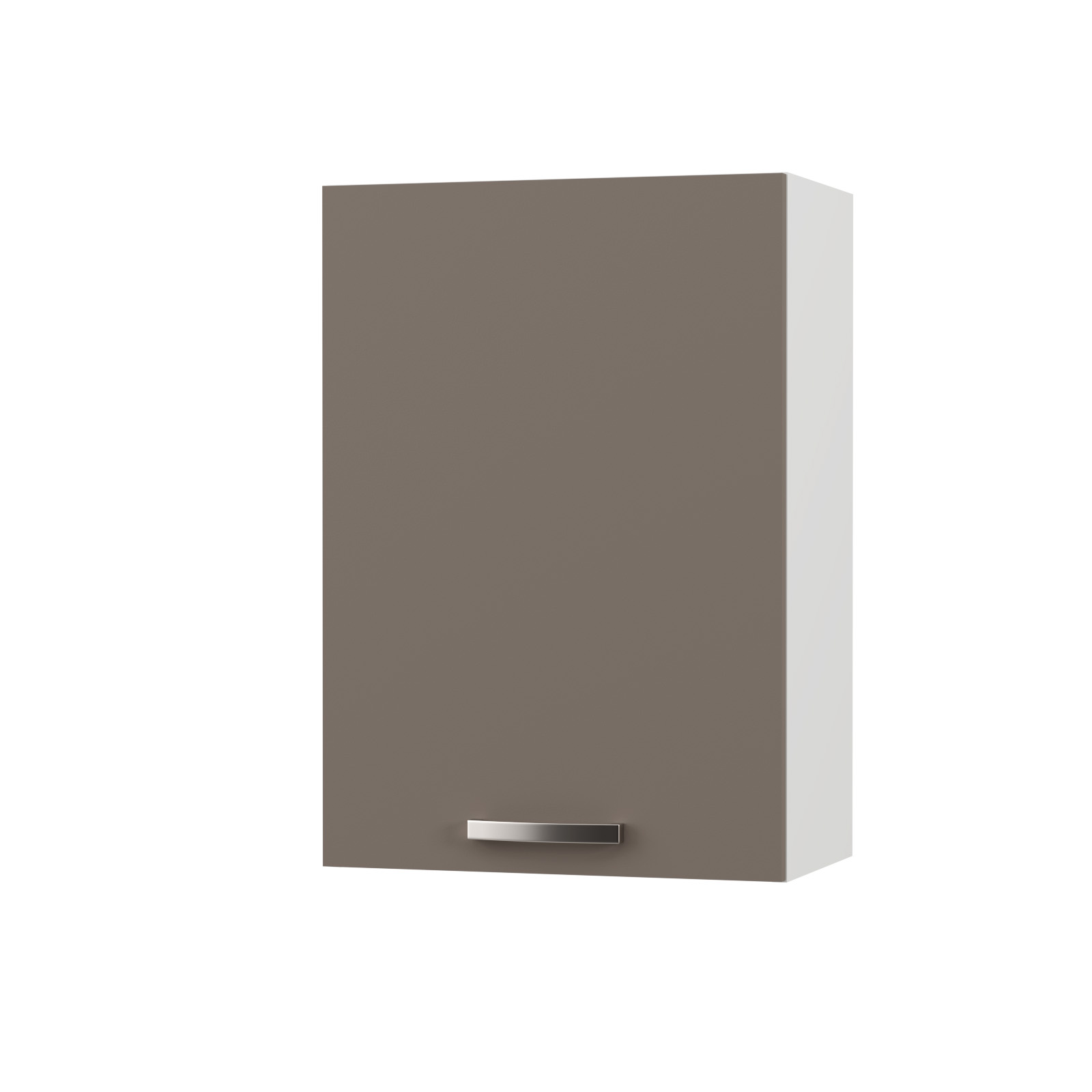 2274 CHARLOTΤE Πάνω Ντουλάπι 50x30.5x71.8εκ με μεταλλικά χερούλια Μόκα - Image 1