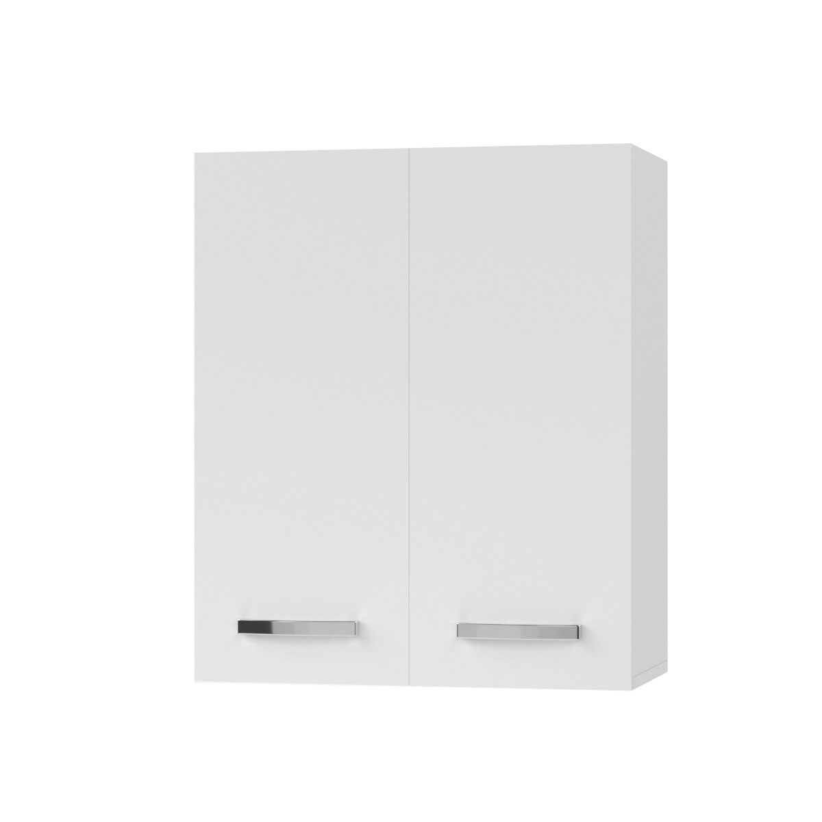 2281 CHARLOTΤE Πάνω Ντουλάπι 60x30.5x71.8εκ με μεταλλικά χερούλια Λευκό - Image 1