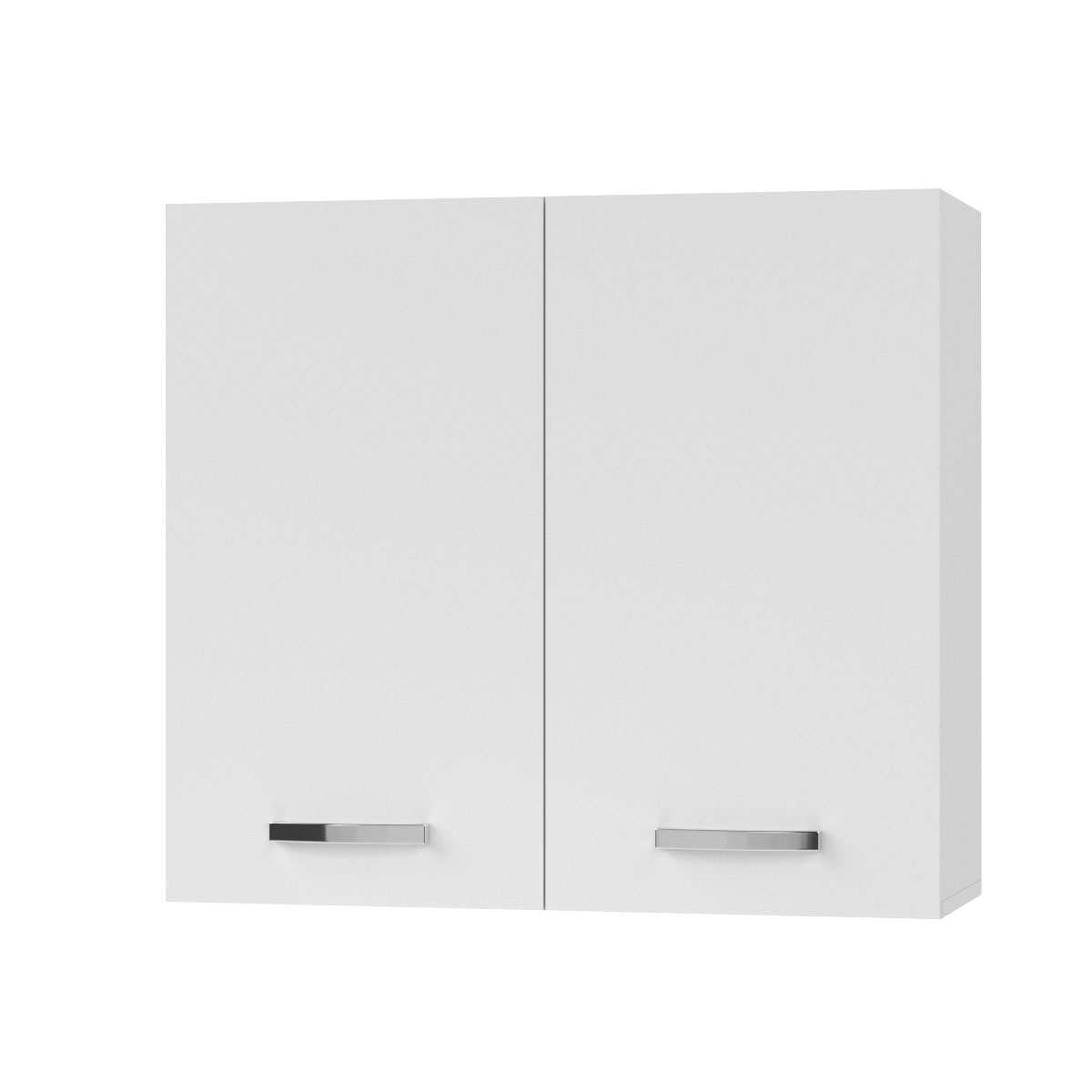 2287 CHARLOTΤE Πάνω Ντουλάπι 80x30.5x71.8εκ με μεταλλικά χερούλια Λευκό - Image 1
