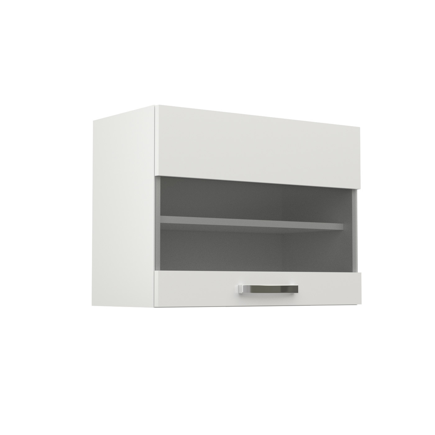 2289 Charlotte πάνω ντουλάπι με τζάμι 60x30,5x45εκ Λευκό - Image 1
