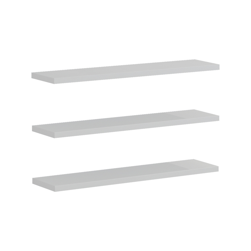 230-000051-1 Ραφιέρα τοίχου Divar pakoworld λευκή 60x14.5x1.8εκ - Image 1