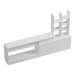 Σύνθετο σαλονιού Seruno pakoworld λευκό 170x25x100εκ - Image 2