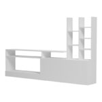 Σύνθετο σαλονιού Seruno pakoworld λευκό 170x25x100εκ - Image 4