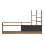 Σύνθετο σαλονιού Seruno pakoworld oak - μαύρο μαρμάρου 170x25x100εκ - Image 3
