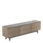 Έπιπλο τηλεόρασης Kasandra pakoworld μπεζ μαρμάρου-sonoma 180x35x48.5εκ - Image 2