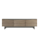 Έπιπλο τηλεόρασης Kasandra pakoworld μπεζ μαρμάρου-sonoma 180x35x48.5εκ - Image 3