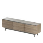 Έπιπλο τηλεόρασης Kasandra pakoworld μπεζ μαρμάρου-sonoma 180x35x48.5εκ - Image 4
