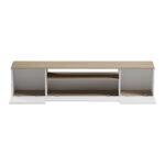 Έπιπλο τηλεόρασης Winey pakoworld σε sonoma-λευκή απόχρωση 180x44.5x44.5εκ