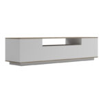 Έπιπλο τηλεόρασης Winey pakoworld σε sonoma-λευκή απόχρωση 180x44.5x44.5εκ - Image 2