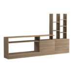 Σύνθετο σαλονιού Seruno pakoworld sonoma 170x25x100εκ