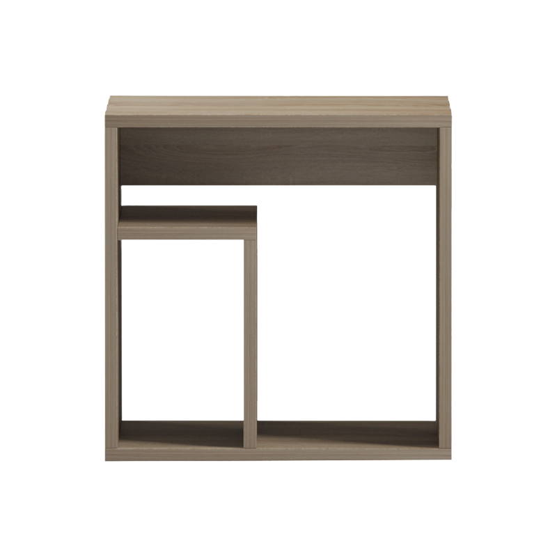230-000181-1 Βοηθητικό τραπέζι Doublo pakoworld sonoma 40x35x40εκ - Image 1
