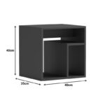 Βοηθητικό τραπέζι Doublo pakoworld sonoma 40x35x40εκ - Image 4