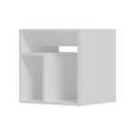 Βοηθητικό τραπέζι Doublo pakoworld λευκό 40x35x40εκ - Image 2