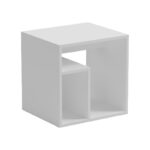 Βοηθητικό τραπέζι Doublo pakoworld λευκό 40x35x40εκ - Image 3