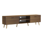Έπιπλο τηλεόρασης Gorna pakoworld καρυδί 180x35x48.6εκ - Image 2