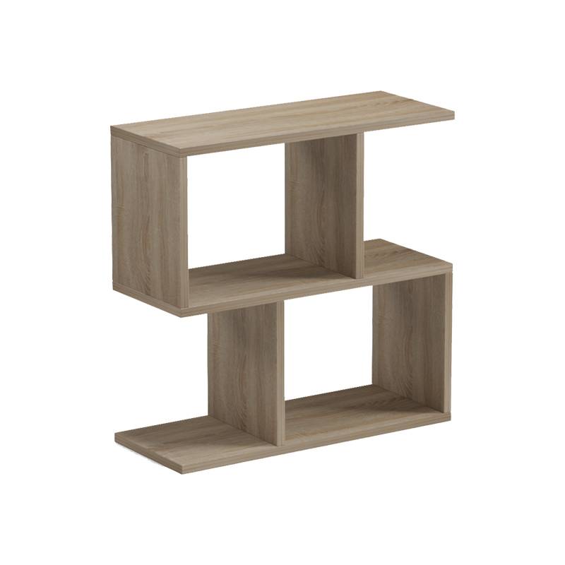 230-000230-1 Βοηθητικό τραπέζι-βιβλιοθήκη Wesmol pakoworld sonoma 50x20x50εκ - Image 1