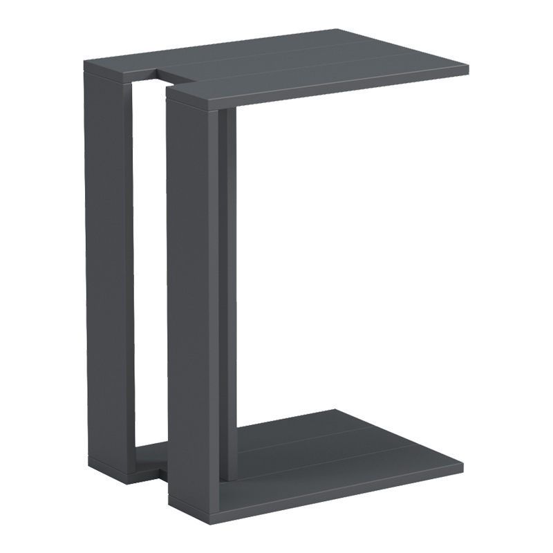 230-000250-1 Βοηθητικό τραπέζι Muju pakoworld ανθρακί 30x40x55εκ - Image 1