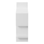 Ραφιέρα τοίχου Paralel pakoworld λευκό 70x22x65,5εκ - Image 4